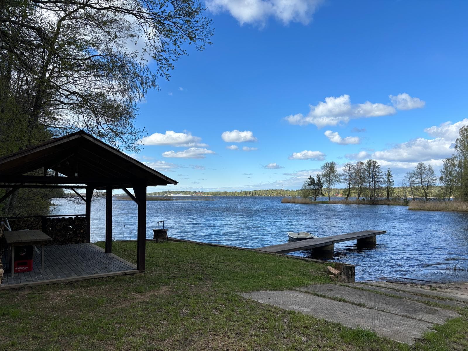 bedroom with a view of a forest